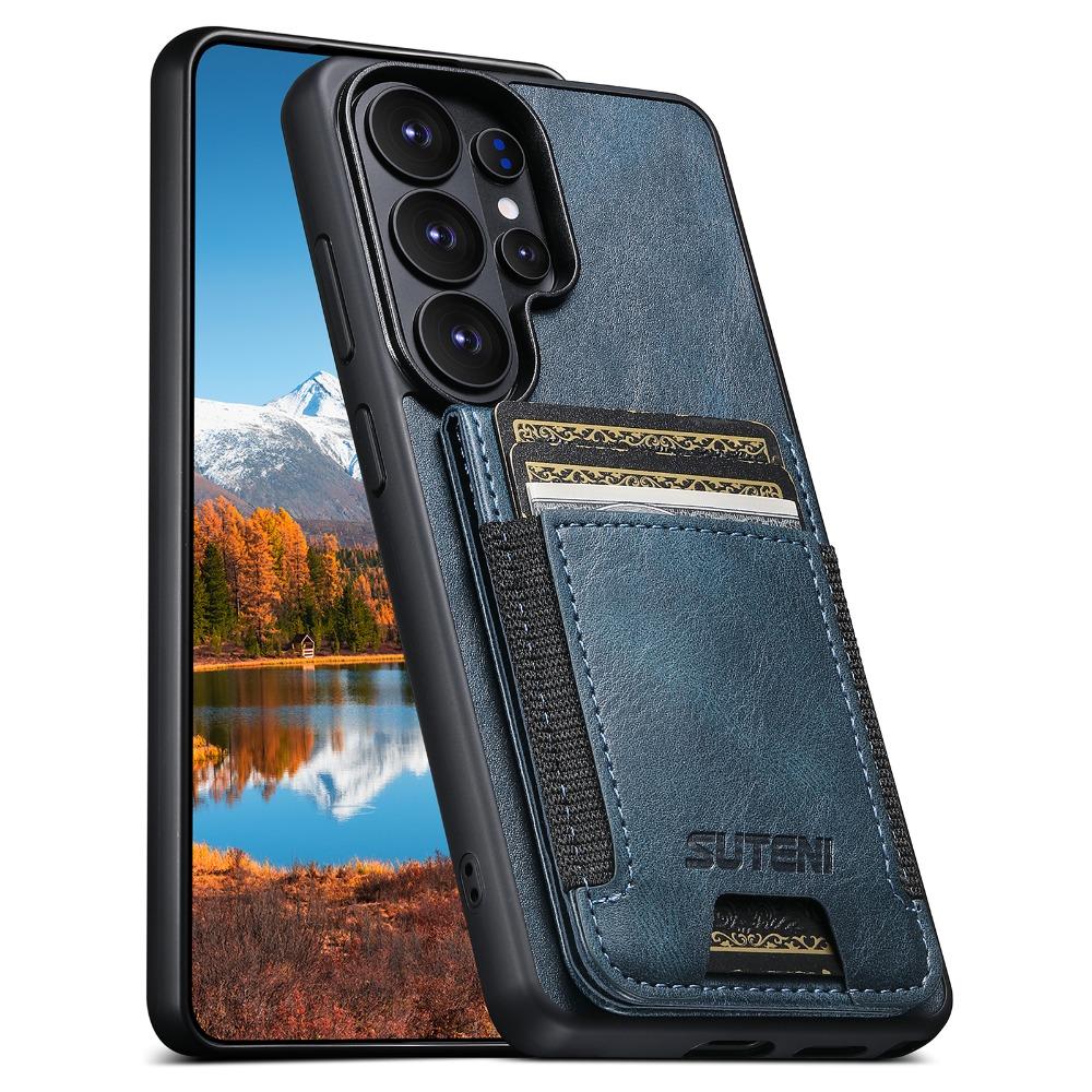Kartenhalter Kunstleder Ständer SUTENI Luxus Handyhülle Haptik Für Samsung Galaxy S26 Ultra S25 Plus S24 S23 S22 Note20 Ultra