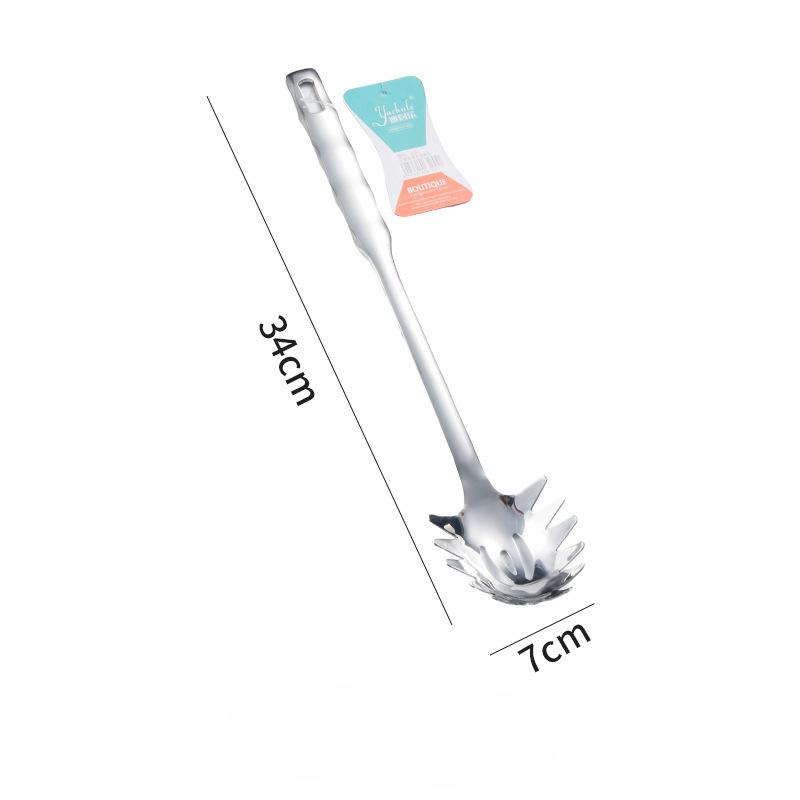 Verdicktes Edelstahl Kochlöffel- und Pfannenwender-Set Haushalt Küchen Topf Pfannenwender Bratwender Reislöffel, Suppenlöffel, Sieb, Küchenutensilien