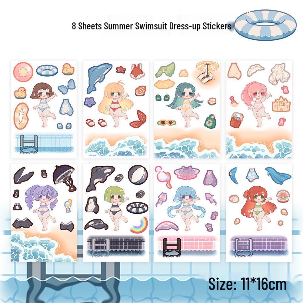 DIY Cute Animal Illustration Stickers for Phone Case - Thousand Layer Collection