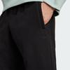Adidas Originals Premium Essentials Loose Fit Elastic Waistband Solid Color Tapered Knit Joggers Men Joggers Black IY2245