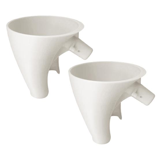 Kjøkkenmaskintrakt for KitchenAid Easy-Pour trakt-tilbehør for 5 qt bolle 30 graders vinklet tut reduserer søl sprutsikre helleverktøy