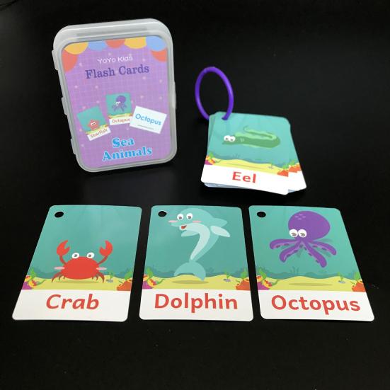 27Pcs/20Pcs/30Pcs Baby Flash Card Thickened Eye Protection Improve Logic Early Learning Flash Card Animal Number Alphabet Card Kit for Newborn