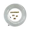 Kit Linea Freno Auto da 25 Piedi 3/16 Pollici Raccordi Linee Freno Kit di Riparazione Linee Freno Per la Maggior Parte dei Veicoli Auto SUV Camion Parti Freni