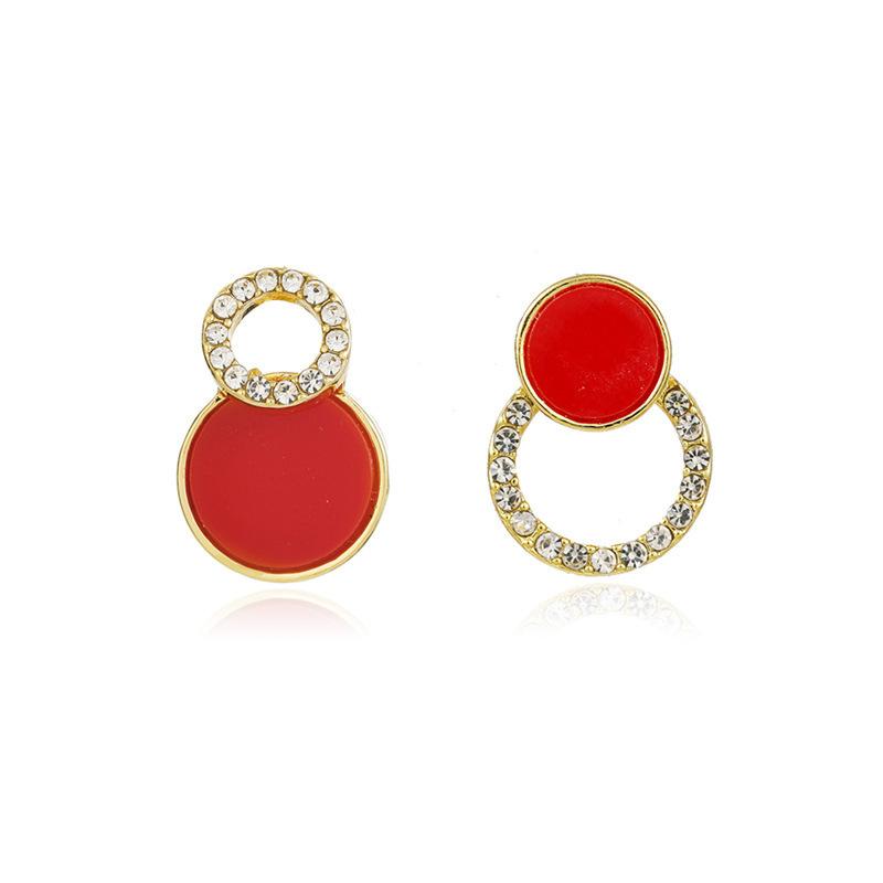 Fashion Statement Earrings Metal Round Geometric Earrings For Women Hanging Dangle Modern Jewelry Punk