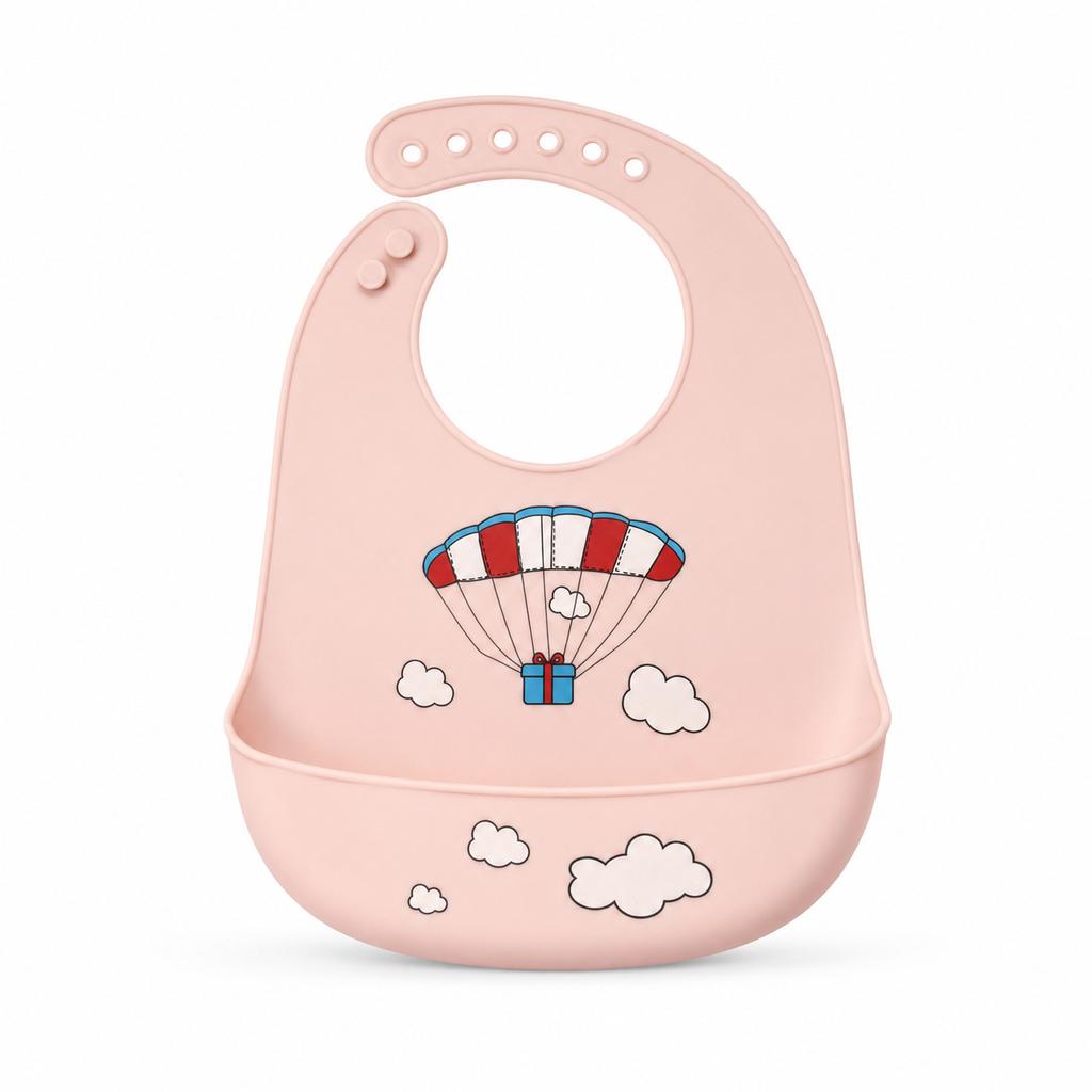 Bavaglino in Silicone 3D Impermeabile Lavabile Asciugatura Rapida per Neonati e Bambini Piccoli Asciugamano Saliva Morbido Sicuro per Madre e Bambino
