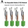 Upgrade for Anycubic Kobra 3 V2 Hotend Green Bi Metal Heatbeak Ceramic Hot End 0.2 0.4 0.6 0.8 Kobra 3 V2 Nozzle Accessories