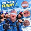 New Funny Realistic Face Ski Mask,Old Man Ski Mask Funny Realistic Face Balaclava,Novelty Winter Face Cover for Skiing Parties