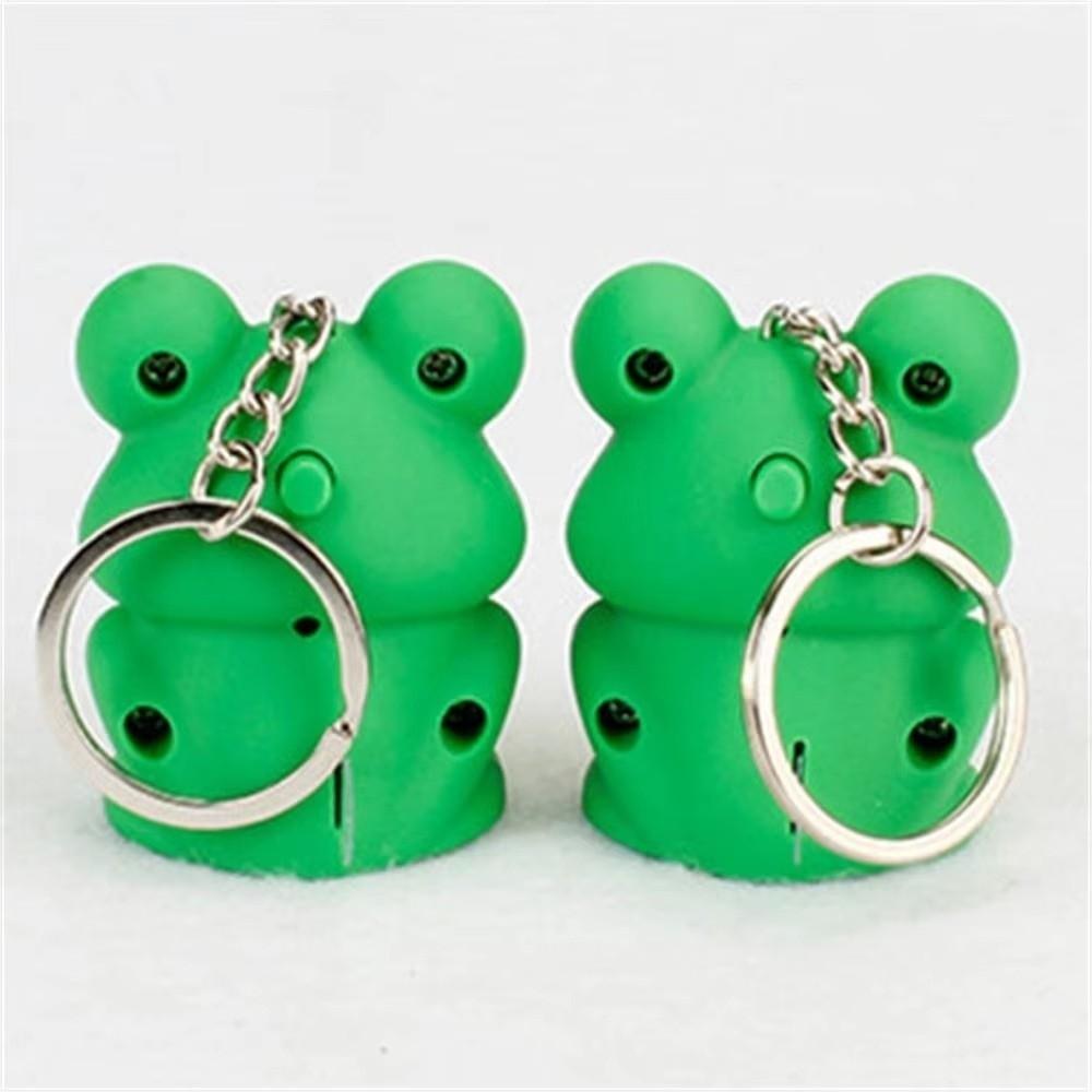 Sound Key Frosch Schlüsselanhänger Metallringe Cartoon Schlüsselanhänger Neuer Tier Schlüsselanhänger Taschendekoration