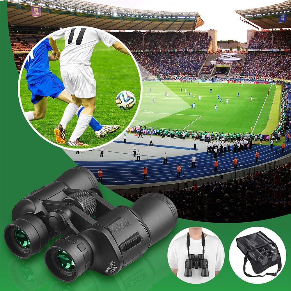 Binoculars Bak4 Prism Hd Night Vision Waterproof Telescope For Bird Watching Travel Football