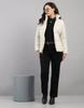 MONTE CARLO Women's Regular Fit Solid High Neck Full Sleeve Jacket