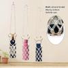 Cotton Rope Hanging Bottle Net Bag Hand-woven Knitting Cup Mesh Bag Wine Bottle Carrier  Cup
