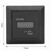 AC 100-240V Digital Display Hour Meter 0 To 999999 Hours 59 Minutes 50/60HZ Hour Timer 72 X 72mm ABS Material