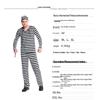 Striped Prisoner Uniform Halloween Costume for Adults: Sexy Cosplay Outfit for Men & Women