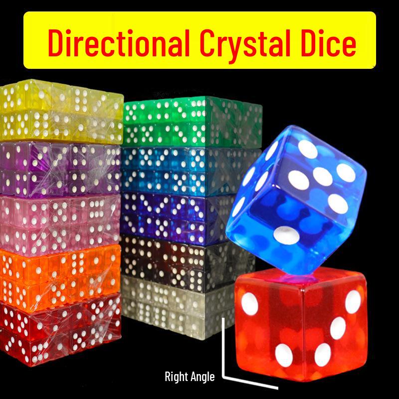

16mm Right Angle Transparent Colored Acrylic Dice - Children s Board Game Toy 16mm Right Angle