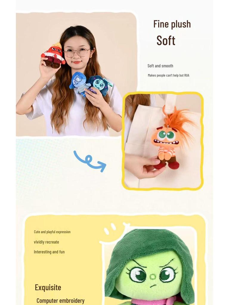 Disney Alles steht Kopf Plüschtier Anhänger Puppe Schlüsselanhänger