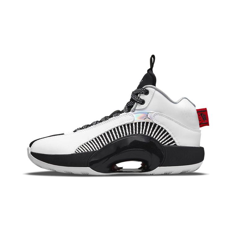 

New Jordan XXXV White Metallic Silver Black GS CQ9433-101 36