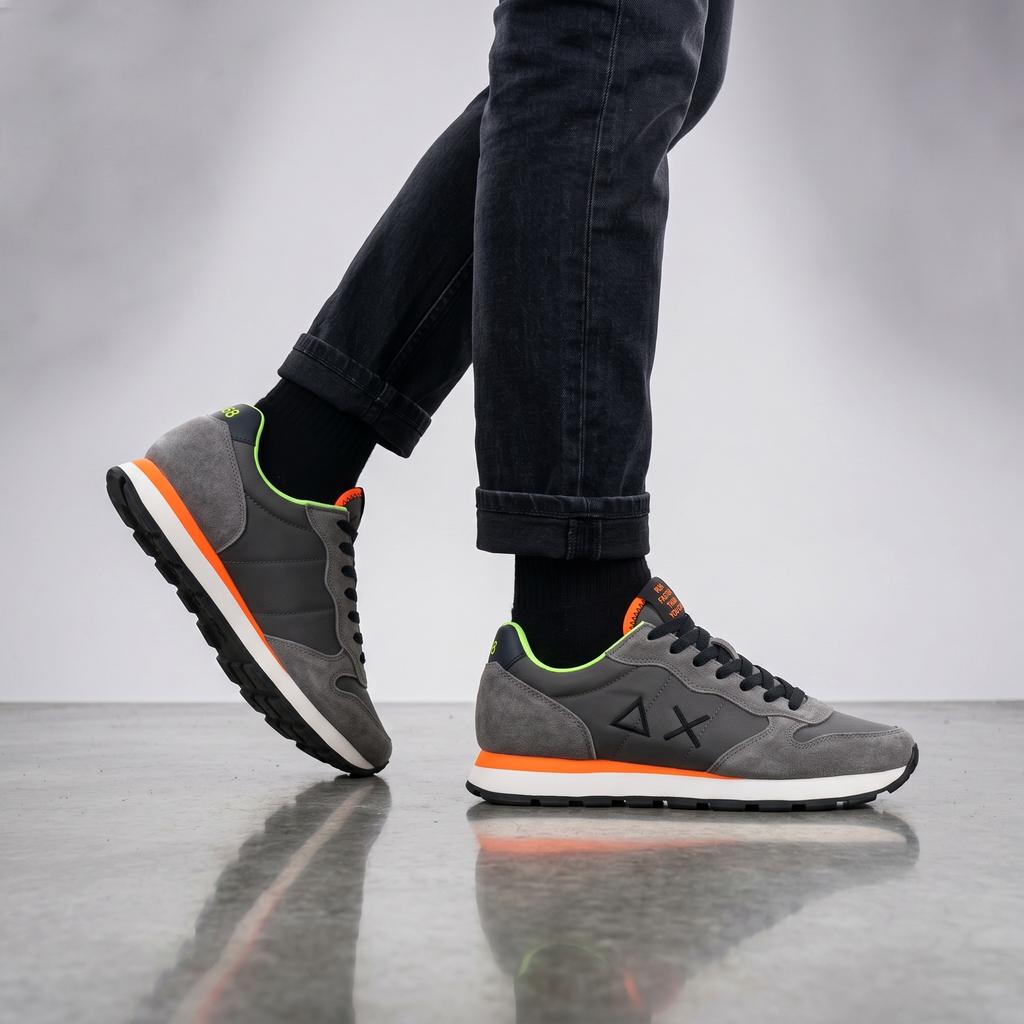SUN68 Tom Solid - Herren Sneakers Schuhe Grau Z36101-56 ORIGINAL