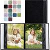 Photo Album 4x6 100 Pockets for Wedding Gifts,Linen Hardcover Picture Albums for Family Anniversary Baby Vacation Pictures