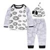 European Style Newborn Baby Outfit: Long Sleeve Top, PP Pants & Hat Set