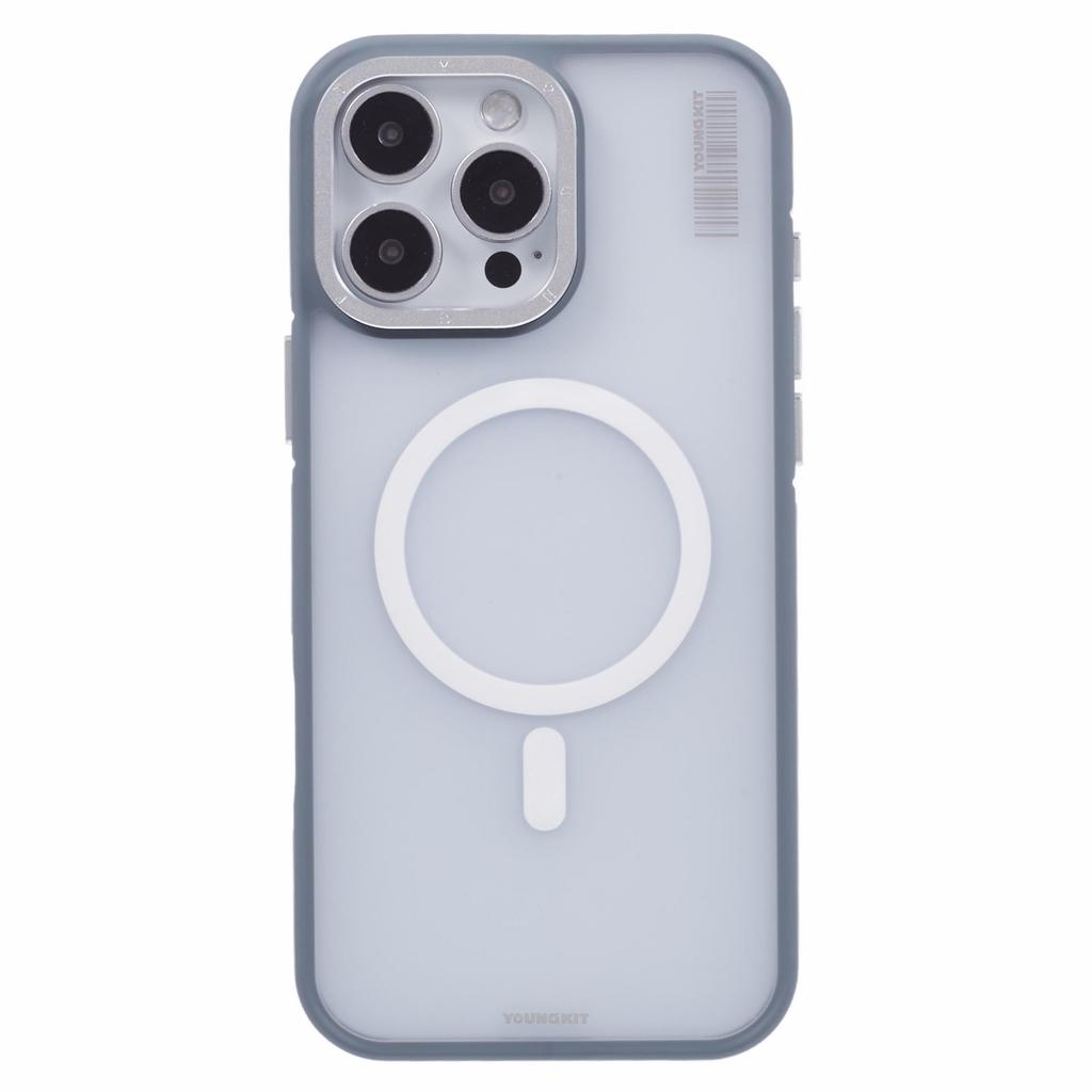 YOUNGKIT For iPhone 16 Pro Max Case Compatible with MagSafe PC+TPU Anti-Fingerprint Phone Cover
