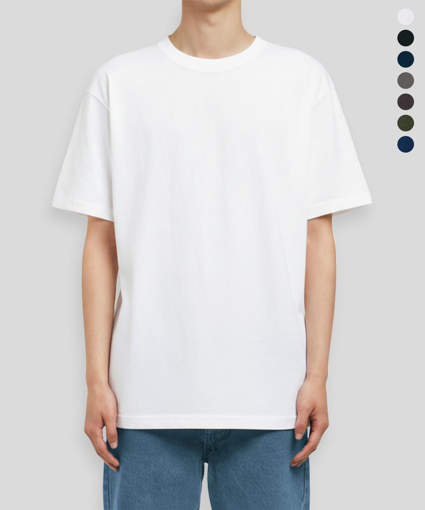 Peulinteuseuta 16-Count Oe High Grade Rib Binding Short Sleeve T-Shirt - 7 Colors (Type A)