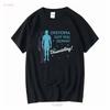 Dystopia Got You Down Try Disassociating T Shirt Black Size Medium Vintage Washed Graphic Top For Everyday Wear Stretched