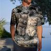 2023 New Men's T-shirt Pet Print Shirt Funny Clothing Summer Fashion Short Sleeve Tees Unisex Oversized Breathable Streetwear