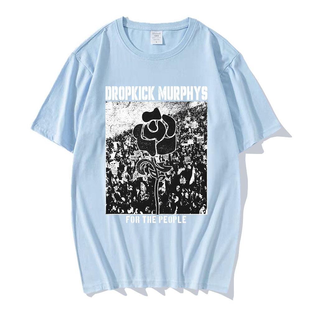 Dropkick Murphys FOR THE PEOPLE T-SHIRT Manica Corta Cotone Unisex Streetwear Girocollo Moda Uomo Donna T-shirt Abbigliamento Grafico