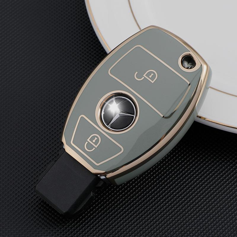 TPU Car Remote Key Cover Case Shell Fob for Mercedes Benz BGA AMG W203 W210 W211 W124 W202 W204 W205 W212 W176 Car Accessories