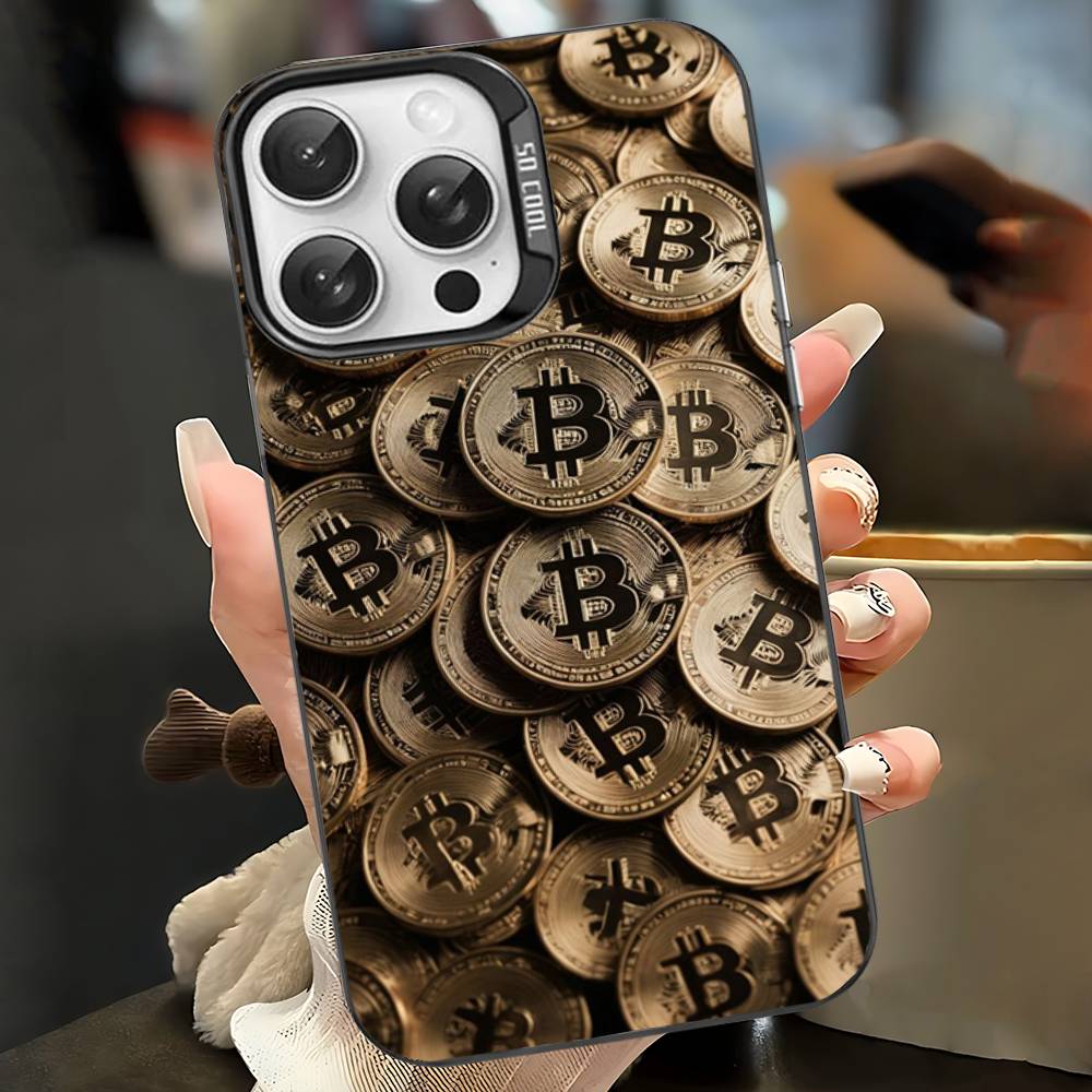 

Bitcoin Retro Logo Color Phone Case For IPhone 17 16 15 14 13 12 11 Pro Max Plus Pro Shell iPhone 14pro max