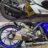 Exhaust Muffler for MT10, FZ10, R3, ZX4R, ZX6R, CBR5 Motorcycles