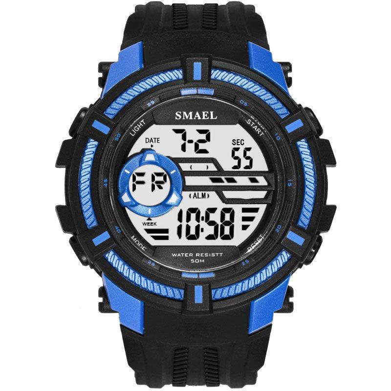 SMAEL Multi-functional Sports Watch Men's Waterproof Glow-in-the-dark Fashion Trend Electronic Watch