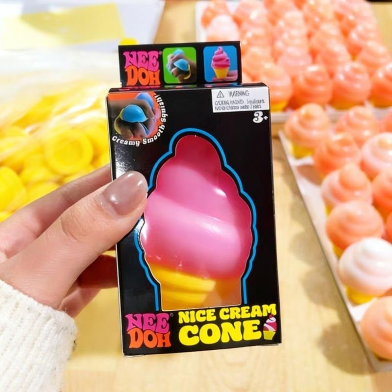 Nueva Caja Misteriosa NeeDoh de Helado Juguete Sensorial Alivio del Estrés Bloque Blandito Juguete para Pellizcar Rompecabezas de Ventilación Recuerdo Para Adultos
