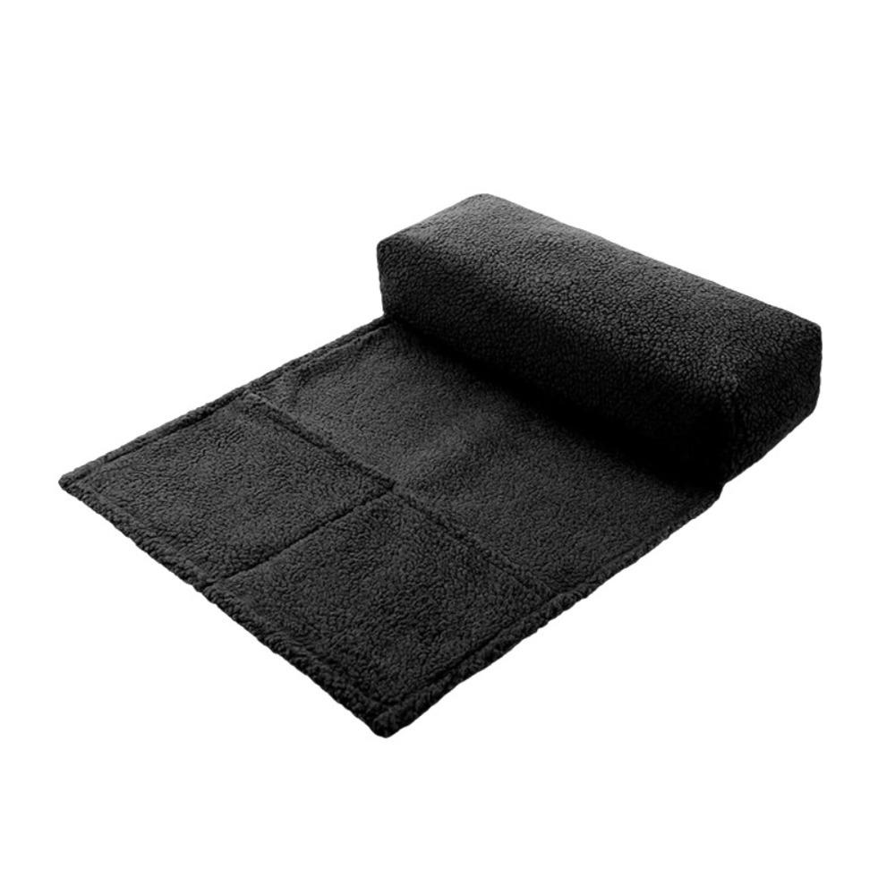 Slow-rebound Recliner Headrest Faux Lambswool Sofa Neck Pillow Living Room чёрный