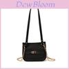 Simple Solid Color Shoulder Crossbody Bag With Chain Design For Daily Use