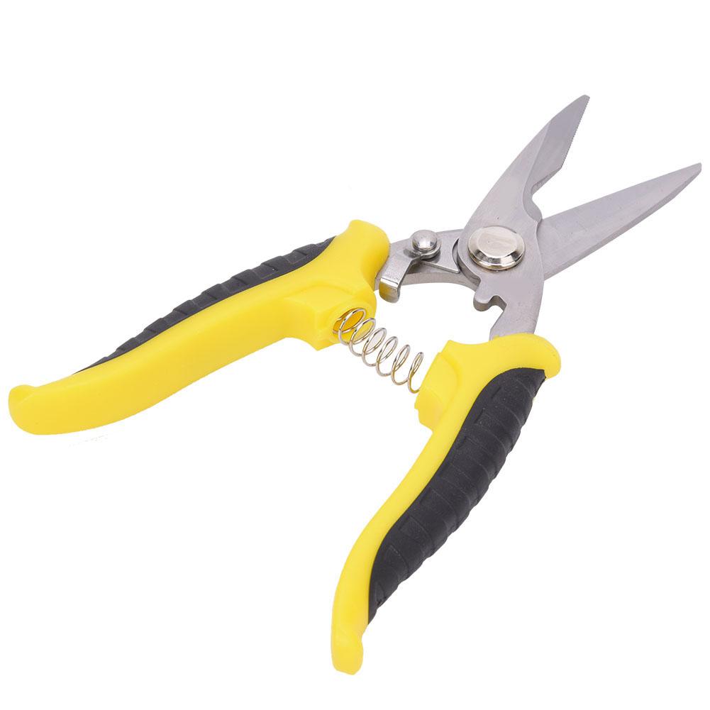 Nůžky Multifunkční Průmyslové Nerezová Ocel Žlutá Černá Rukojeť Elektrikářské Ruční Nářadí