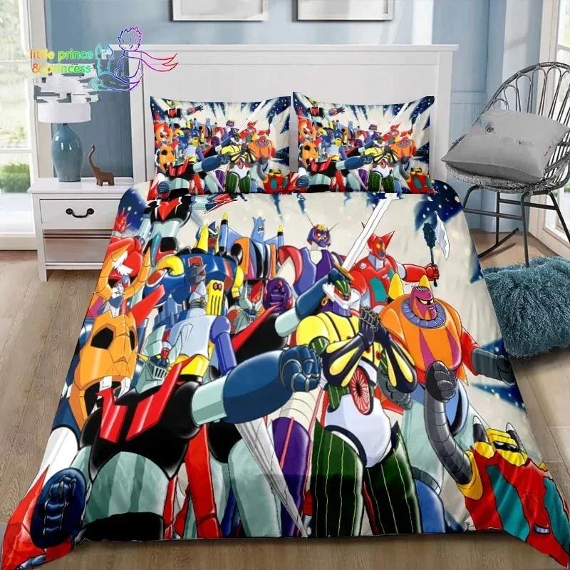Mazinger Z UFO Robot Grendizer Bedding Set Bedroom Soft Modern Bedspreads Comefortable Kids Duvet Cover Quilt Cover Pillowcase