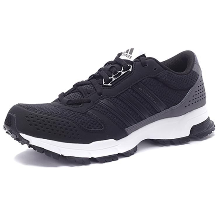 Adidas Marathon 10 Tr Comfortable Slip-Resistant Durable Low-Top Casual Running Shoes Men Sneakers Black Gray AQ7865
