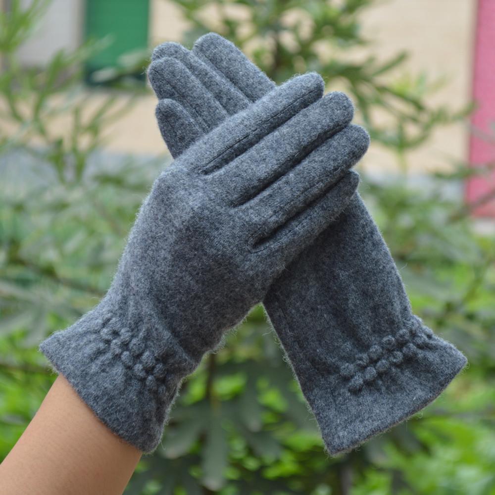 Wełniane, kaszmirowe, damskie, ciepłe, dotykowe, zimowe, codzienne rękawiczki