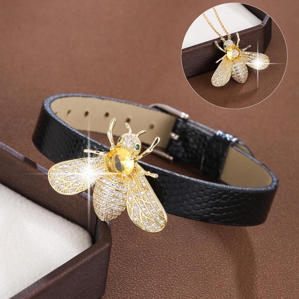 Creative Insect Bee Bracelet: Cool, Versatile Copper Jewelry for Women