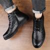 Men's Shoes Genuine Leather Male Desert Boots Low Top Men Casual Shoes Fashion Lace-Up for Men Boots