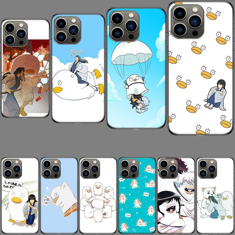 Anime Gintama Mr. Raindrop Phone Case For Iphone 16E 15 Pro 14 Plus 17E 16 17 Pro Max Air 11 12 13 Mini Shockproof Capa Cute