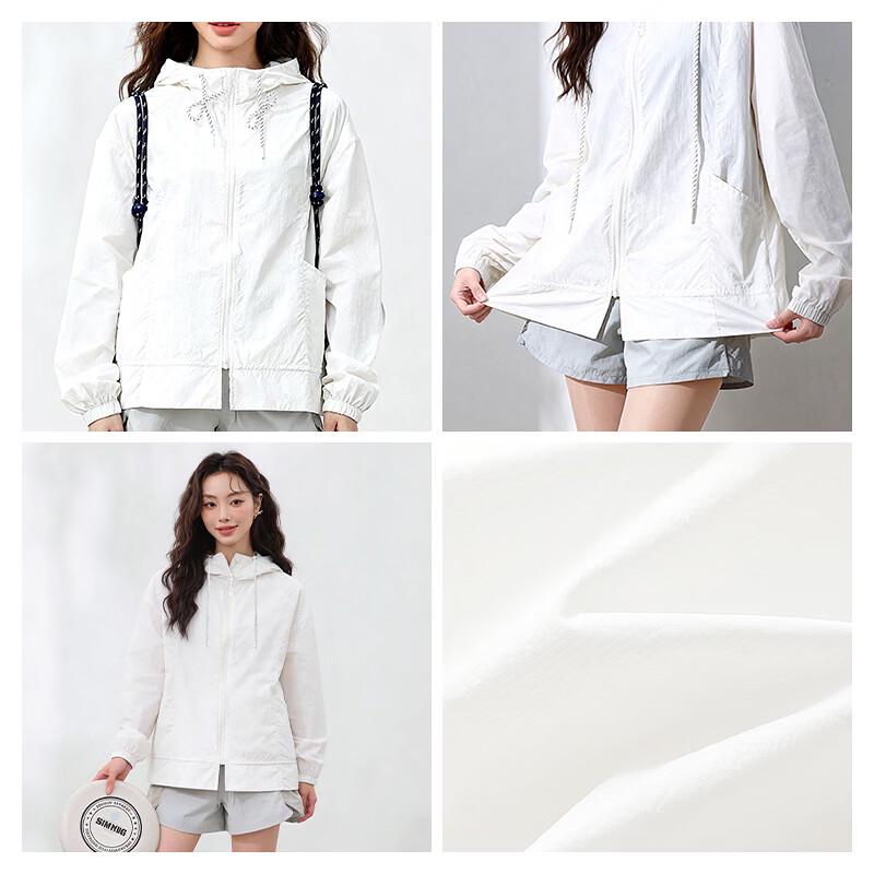 MJ STYLE Women's Ruffle Hooded Sun Protection Top