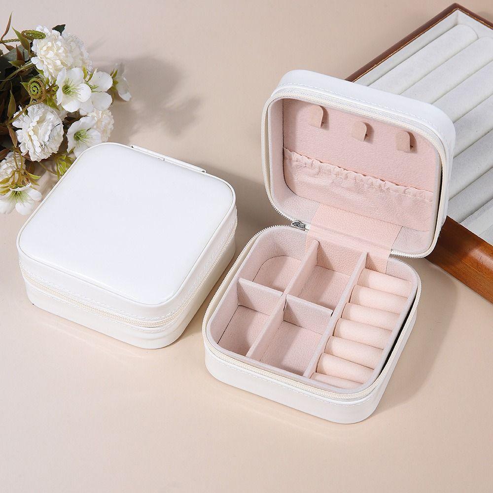 Large Capacity Jewelry Packing Bag PU Leather Mini Jewelry Display Box Outdoors