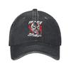 Retro Penta Pentagon Mexican Baseball Cap Distressed Denim Sun Cap Wrestling Entertainment Activities Adjustable Caps