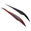 2Pcs Car Headlight Lamp Eyebrows Cover Trim Stickers For BMW 3 Series F30 F35 2013-2018 Auto Eyelids Lids Black Car Accessories