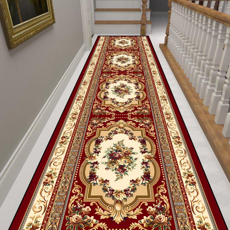 Bohemian Long Corridor Carpet Luxury European Decoration Hallway Rug Non-slip Easy Cleaning Floor Mat Stairway Runners Carpets
