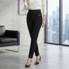 Women's Slim-Fit Summer Trousers High-Waisted Cropped Pencil Trousers for Outerwear