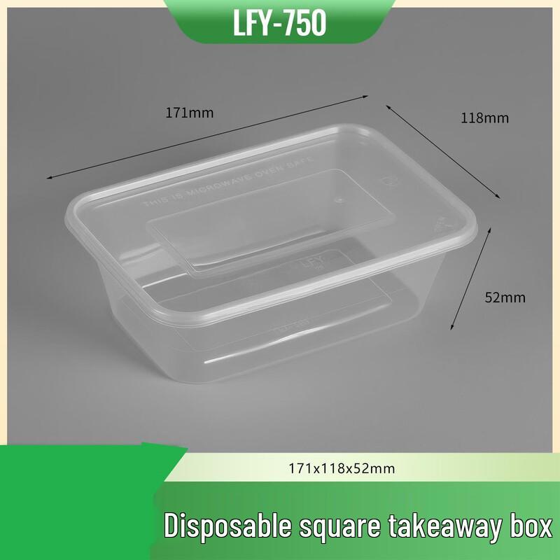ZISIZ Disposable Plastic Food Containers