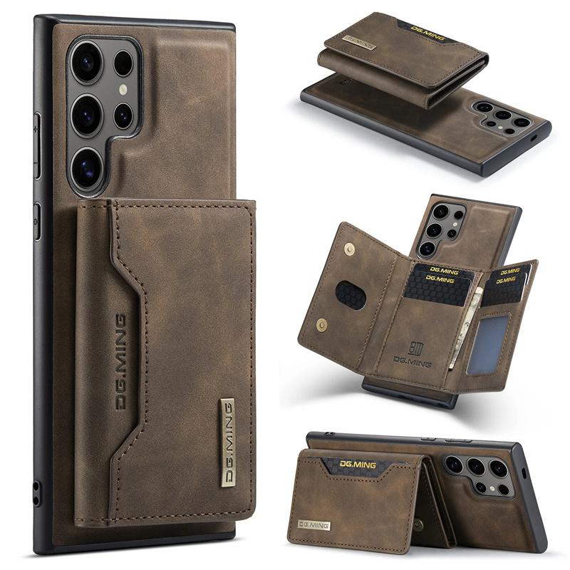 PU Leather Magnetic Detachable Phone Case Card Holder Wallet Stand for Samsung S21 S22 S23 S24 Ultra S25FE A55 A53 A54